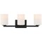 Access Lighting Sienna, 3 Light Vanity, Matte Black Finish, Opal Glass 62623-MBL/OPL - alternate 2